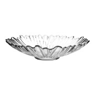 Centro De Mesa 38cm Diâmetro Por 9cm Altura Aurora Transparente